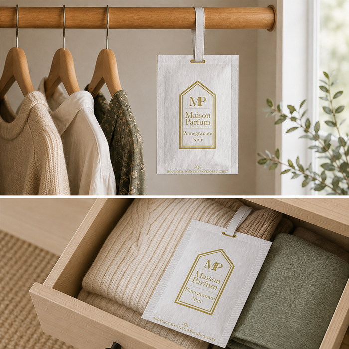 Maison Parfum Pomegranate Noir Scented Sachet: Set Of 3