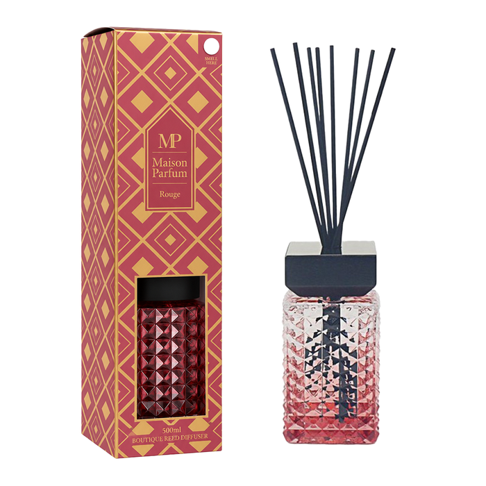 Maison Parfum Rouge Luxury Reed Diffuser: 500ml - Inspired By Baccarat Rouge