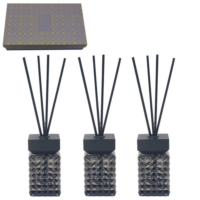 Desire Pomegranate Noir Luxury Reed Diffuser Gift Set - 3 x 50ml