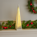 Silver Holographic Pyramid Christmas LED Lamp – 45cm - Homeware - Bumbletree - Bumbletree