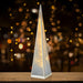 Silver Holographic Pyramid Christmas LED Lamp – 45cm - Homeware - Bumbletree - Bumbletree