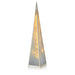 Silver Holographic Pyramid Christmas LED Lamp – 45cm - Homeware - Bumbletree - Bumbletree