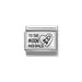 Nomination Classic Silver & Black To The Moon and Back Charm - Charms - Nomination - Bumbletree
