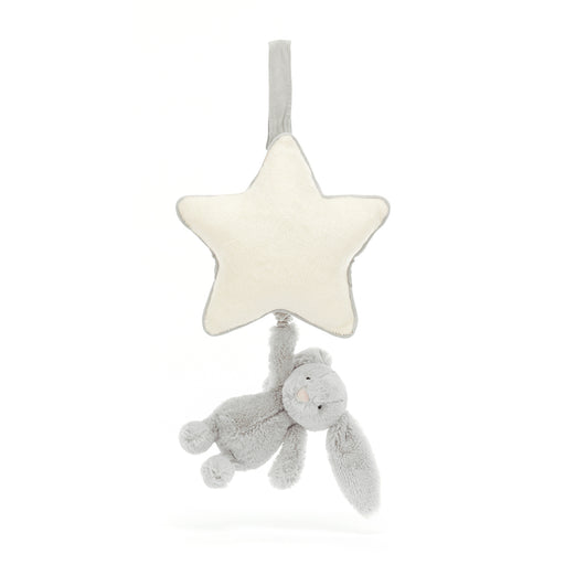 Jellycat Bashful Silver Bunny Musical Pull - Plush - Jellycat - Bumbletree