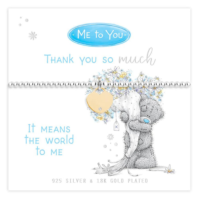 Life Charms 'Thank You So Much' Me To You Bracelet - Jewellery - Life Charms - Bumbletree