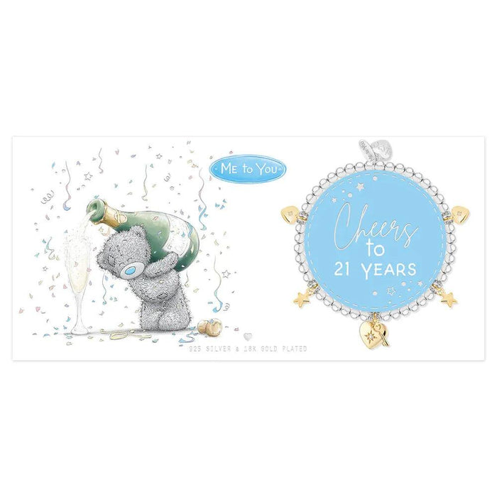 Life Charms 'Happy 21st Birthday' Me To You Luxury Gift Box Bracelet - Jewellery - Life Charms - Bumbletree