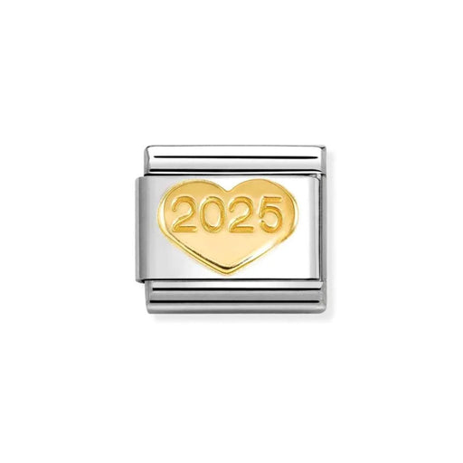 NOMINATION Classic Gold 2025 Heart Charm - Charms - Nomination - Bumbletree