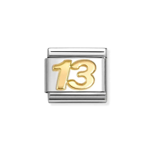 NOMINATION Classic Gold Number 13 Charm - Charms - Nomination - Bumbletree