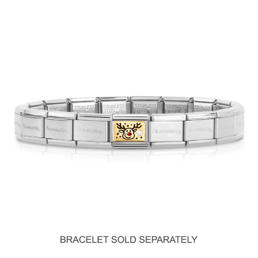 NOMINATION Classic Gold Rudolph Reindeer Charm - Charms - Nomination - Bumbletree