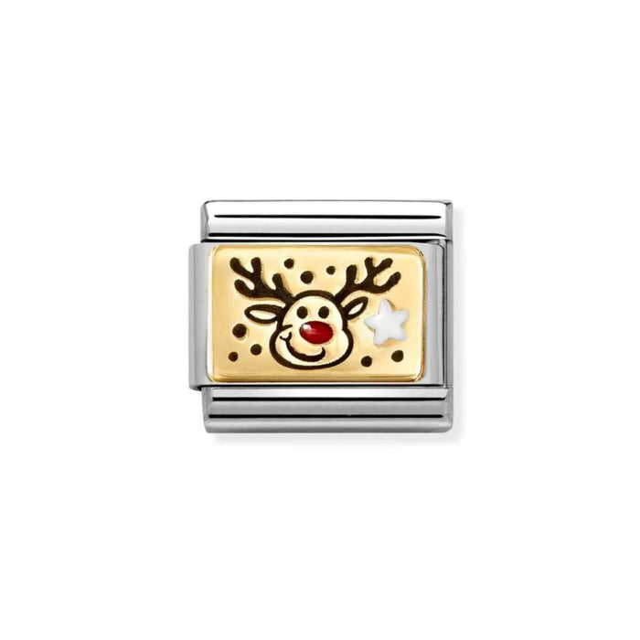 NOMINATION Classic Gold Rudolph Reindeer Charm– Bumbletree