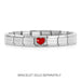 NOMINATION Classic Silver & Red Heart Charm - Charms - Nomination - Bumbletree