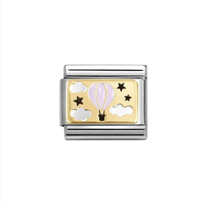 NOMINATION Classic Gold Pink Hot Air Balloon Charm - Charms - Nomination - Bumbletree