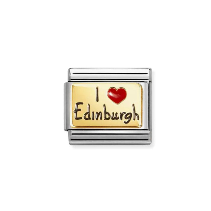 NOMINATION Classic Gold I Love Edinburgh Charm - Charms - Nomination - Bumbletree