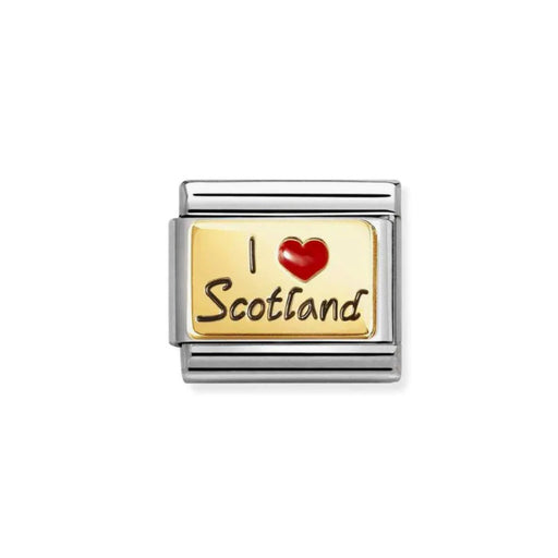 NOMINATION Classic Gold I Love Scotland Charm - Charms - Nomination - Bumbletree
