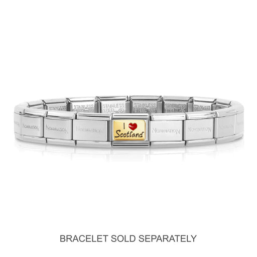 NOMINATION Classic Gold I Love Scotland Charm - Charms - Nomination - Bumbletree