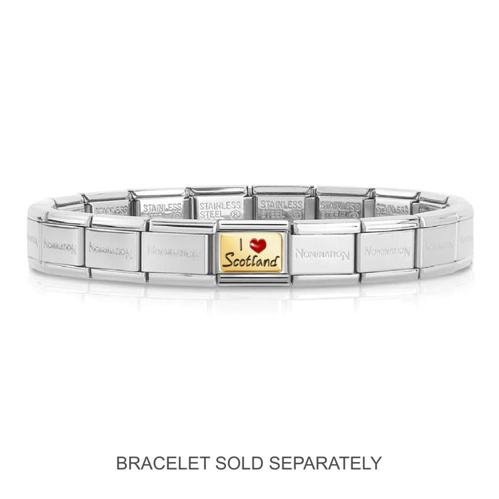 NOMINATION Classic Gold I Love Scotland Charm - Charms - Nomination - Bumbletree
