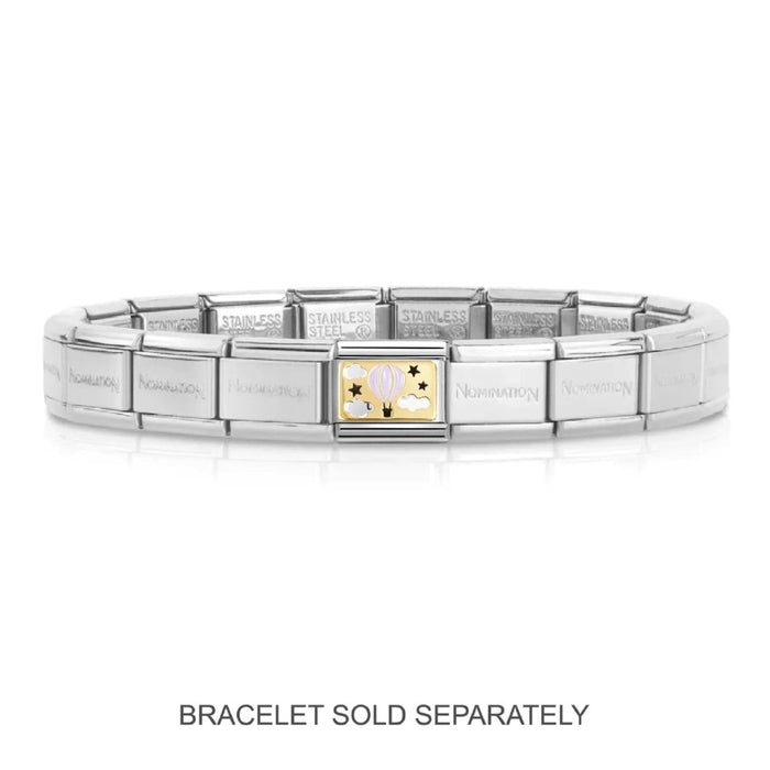 NOMINATION Classic Gold Pink Hot Air Balloon Charm - Charms - Nomination - Bumbletree