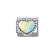 NOMINATION Classic Silver & Pastel Multicoloured Heart Charm - Charms - Nomination - Bumbletree