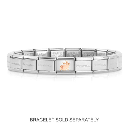 NOMINATION Classic Rose Gold Rabbit with Heart Charm - Charms - Nomination - Bumbletree