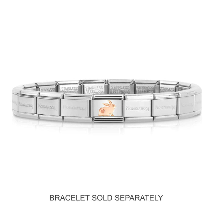 NOMINATION Classic Rose Gold Rabbit with Heart Charm - Charms - Nomination - Bumbletree