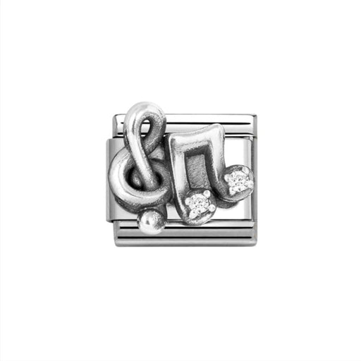 NOMINATION Classic Silver Musical Notes CZ Charm - Charms - Nomination - Bumbletree