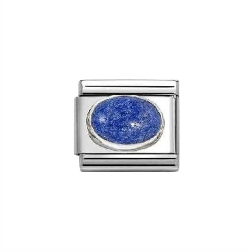 NOMINATION Classic Silver Oval Lapis Lazuli Charm - Charms - Nomination - Bumbletree