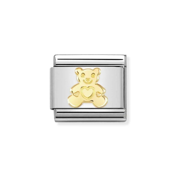 NOMINATION Classic Gold Teddy Bear Charm - Charms - Nomination - Bumbletree