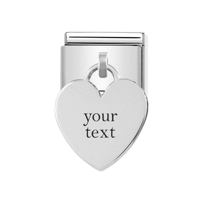 NOMINATION Classic Silver Heart Pendant Charm - Charms - Nomination - Bumbletree