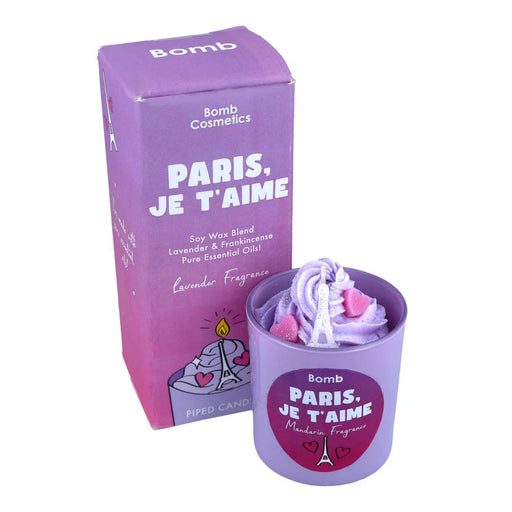Paris Je T'aime Piped Candle - Home Fragrance - Bomb Cosmetics - Bumbletree