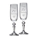 Personalised 25th Silver Anniversary Champagne Flute Glasses - Gifts - Bumbletree - Bumbletree