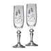 Personalised 25th Silver Anniversary Toast Champagne Flute Glasses - Gifts - Bumbletree - Bumbletree