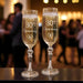 Personalised 30th Pearl Anniversary Champagne Flute Glasses - Gifts - Bumbletree - Bumbletree