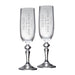 Personalised Engagement Champagne Flutes - Gifts - Bumbletree - Bumbletree