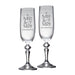 Personalised Mr & Mrs Wedding Champagne Flute Glasses - Gifts - Bumbletree - Bumbletree