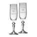 Personalised Engagement Champagne Flute Glasses - Gifts - Bumbletree - Bumbletree