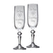 Personalised On Your Wedding Day Champagne Flute Glasses - Gifts - Bumbletree - Bumbletree
