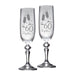 Personalised 60th Diamond Anniversary Toast Champagne Flute Glasses - Gifts - Bumbletree - Bumbletree