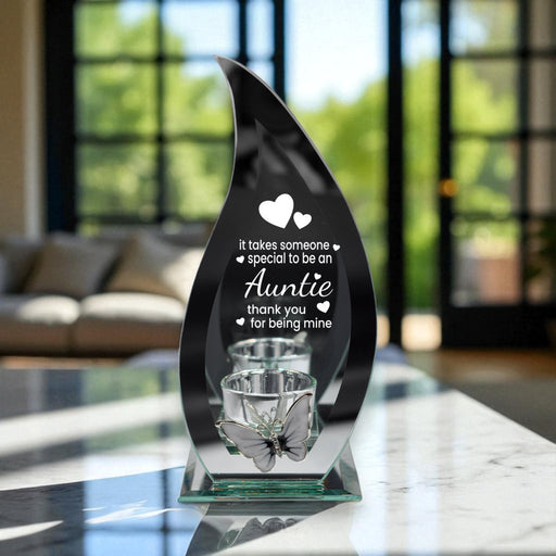 Personalised Special Auntie Butterfly Tealight Holder - Home Fragrance - Bumbletree - Bumbletree