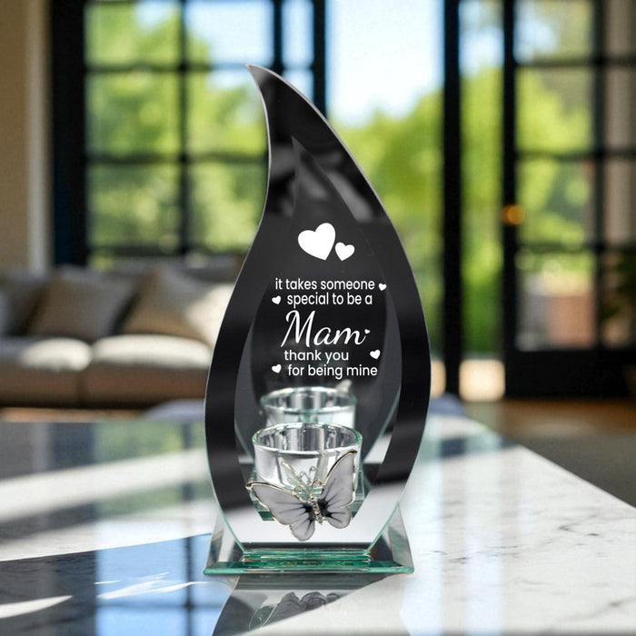 Personalised Special Mam Butterfly Tealight Holder - Home Fragrance - Bumbletree - Bumbletree