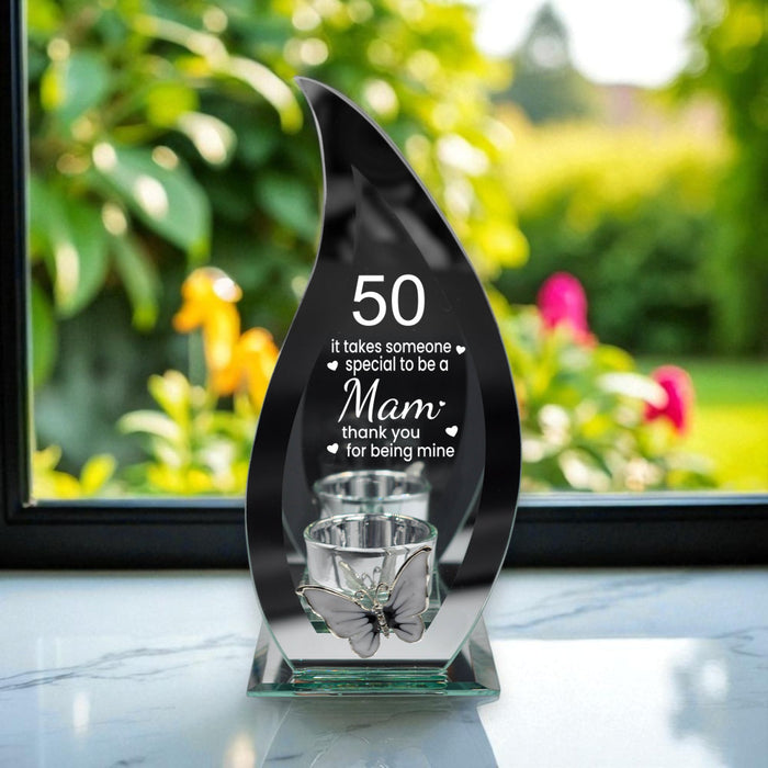 Personalised Special Mam Butterfly Tealight Holder - Home Fragrance - Bumbletree - Bumbletree