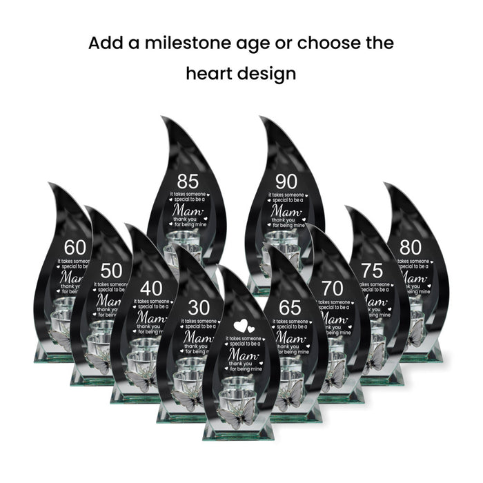 Personalised Special Mam Butterfly Tealight Holder - Home Fragrance - Bumbletree - Bumbletree