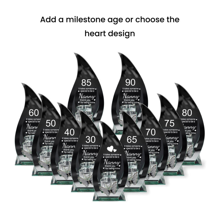 Personalised Special Nanny Butterfly Tealight Holder - Home Fragrance - Bumbletree - Bumbletree