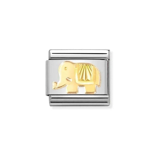 NOMINATION Classic Gold Diamond Etched Elephant Charm - Charms - Nomination - Bumbletree
