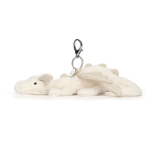 Jellycat Snow Dragon Bag Charm - Plush - Jellycat - Bumbletree