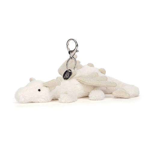 Jellycat Snow Dragon Bag Charm - Plush - Jellycat - Bumbletree