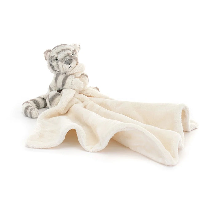 Jellycat Bashful Snow Tiger Soother - Plush - Jellycat - Bumbletree