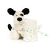 Jellycat Bashful Black & Cream Puppy Soother - Plush - Jellycat - Bumbletree