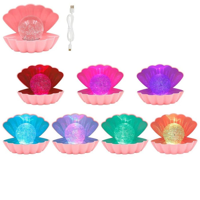 Seashell LED Colour Changing Mood Lamp - Pink - Homeware - Bumbletree - Bumbletree