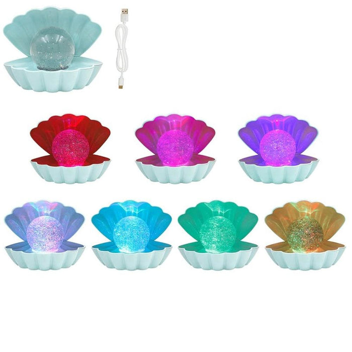 Seashell LED Colour Changing Mood Lamp - Aqua - Homeware - Bumbletree - Bumbletree