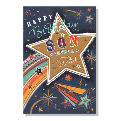 Son You're A Star Birthday Card